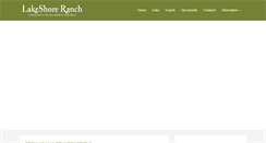 Desktop Screenshot of lakeshoreranch.net