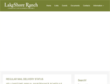 Tablet Screenshot of lakeshoreranch.net